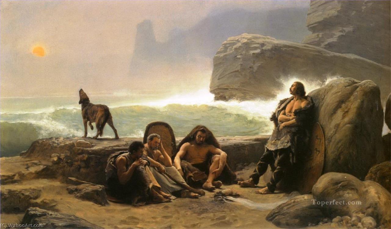 The Gaulish Coastguards Jean Jules Antoine Lecomte du Nouy Orientalist Realism Oil Paintings
